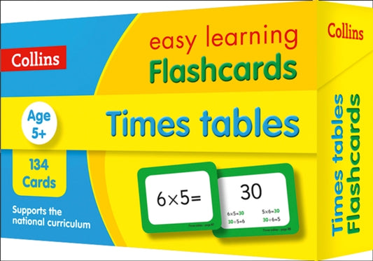 Times Tables Flashcards: Ideal for Home Learning