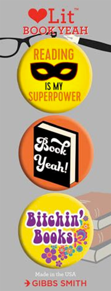 Book Yeah!  3 Badge Set