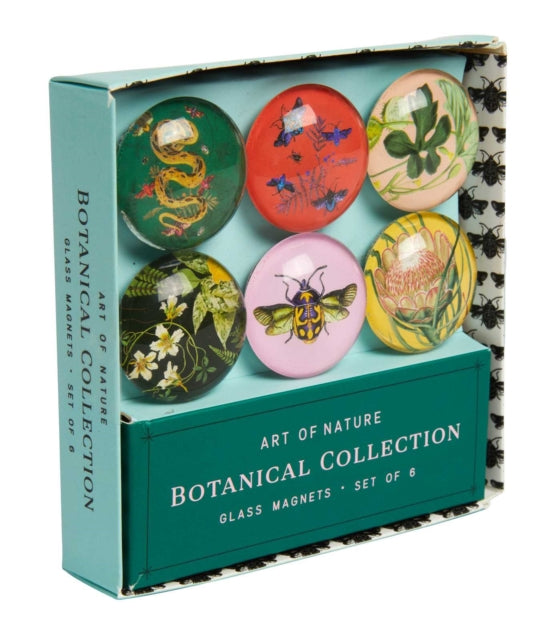 Art of Nature: Botanical Glass Magnet Set