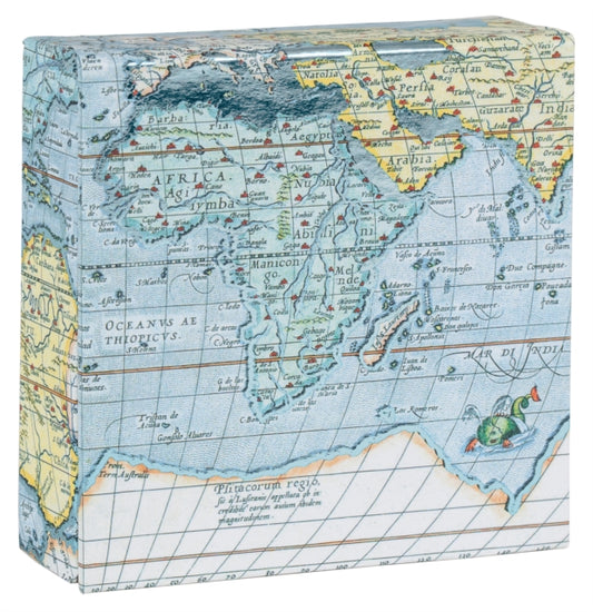 Vintage Maps Mini FlipTop Notecards Box