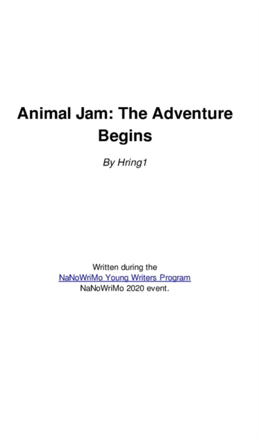 Animal Jam: The Adventure Begins