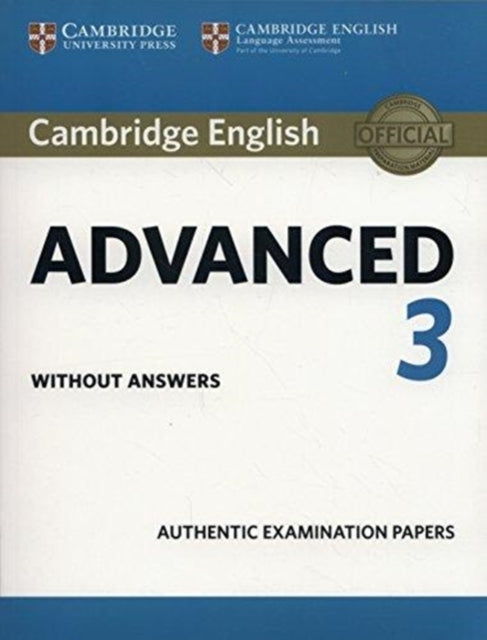 Cambridge English Advanced 3 Student's Book without Answers