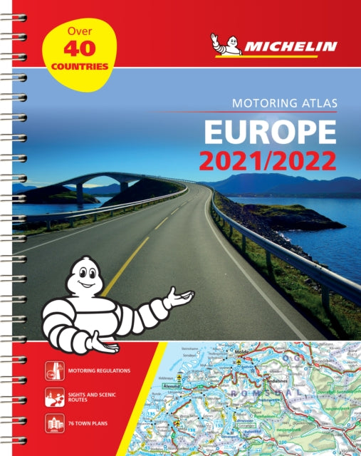 Europe 2021 / 2022 - Tourist and Motoring Atlas (A4-Spiral): Tourist & Motoring Atlas A4 spiral