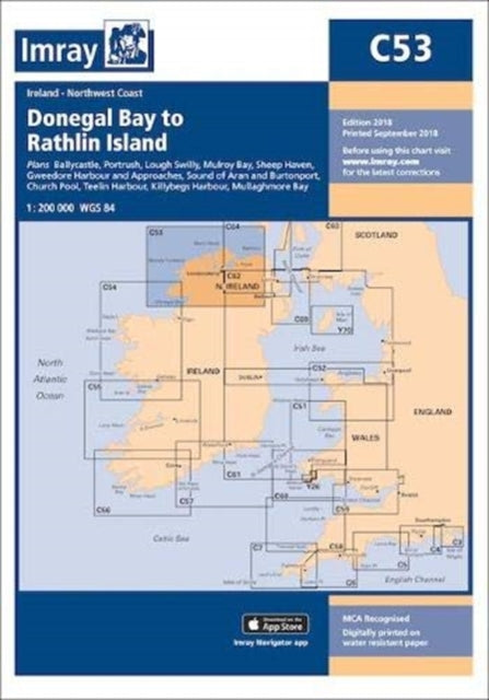 Imray Chart C53: Donegal Bay to Rathlin Island