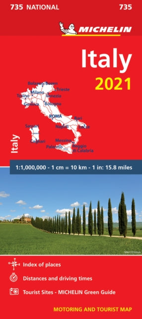 Italy 2021 - Michelin National Map 735: Maps