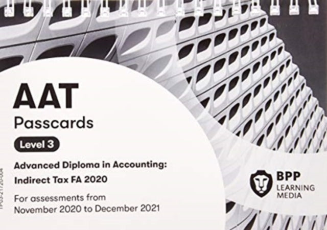 AAT Indirect Tax FA2020: Passcards