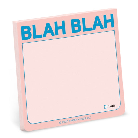 Knock Knock Blah Blah Sticky Note (Pastel Edition)