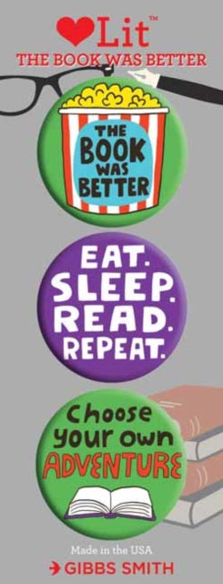 Book was Better 3 Badge Set