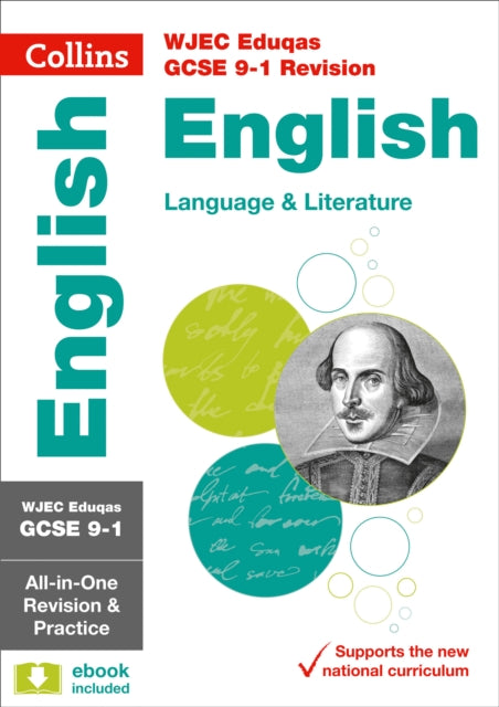 WJEC Eduqas GCSE 9-1 English Language and Literature All-in-One Complete Revision and Practice: Ideal for Home Learning, 2022 and 2023 Exams