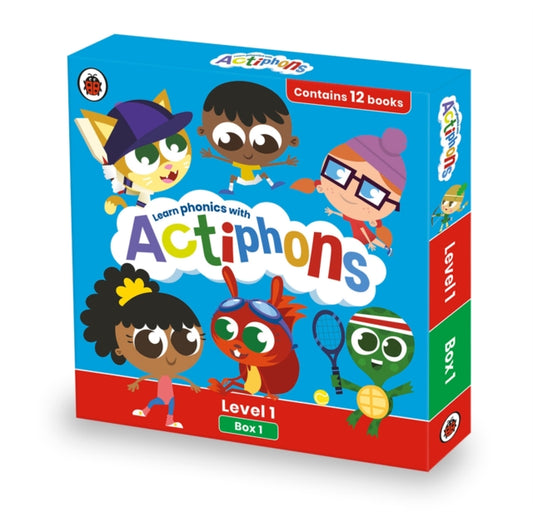 Actiphons Level 1 Box 1: Books 1-12: Learn phonics and get active with Actiphons!
