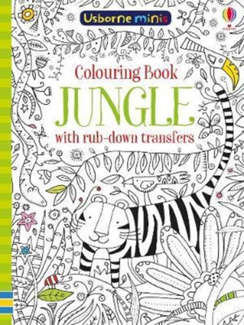 Colouring Book Jungle with Rub Downs