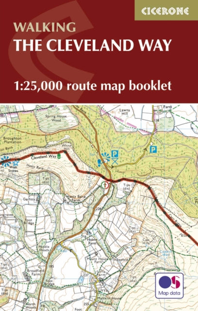 Cleveland Way Map Booklet: 1:25,000 OS Route Mapping