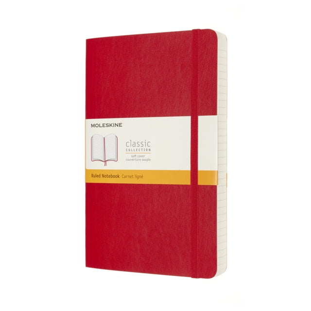 Moleskine Expanded Large Ruled Softcover Notebook: Scarlet Red