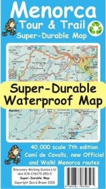 folded,Menorca Tour & Trail Super-Durable Map (7th edition)