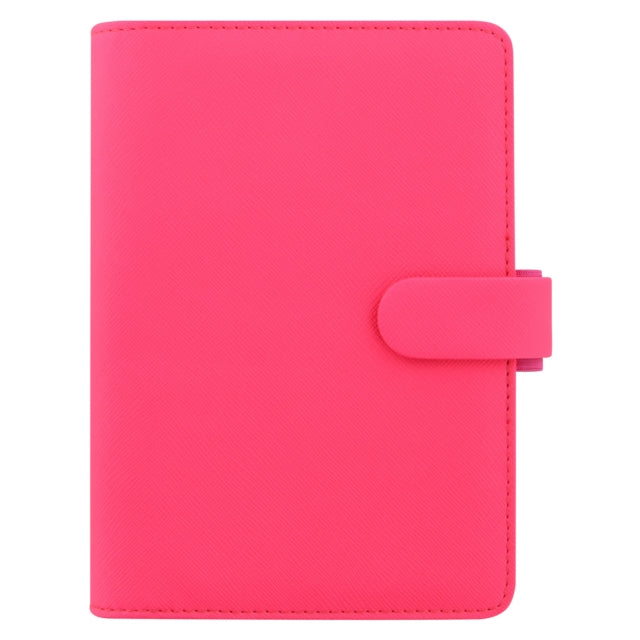 Filofax Personal Saffiano fluro pink organiser