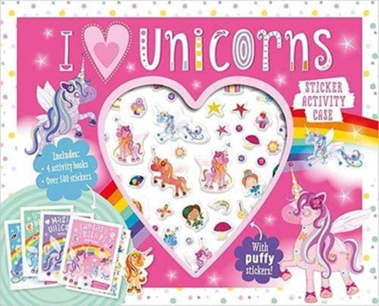 I Love Unicorns Sticker Activity Case