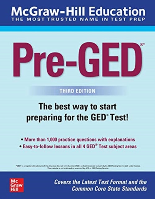 McGraw-Hill Education Pre-GED, Third Edition