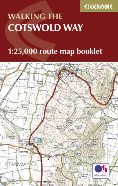 Cotswold Way Map Booklet: 1:25,000 OS Route Mapping