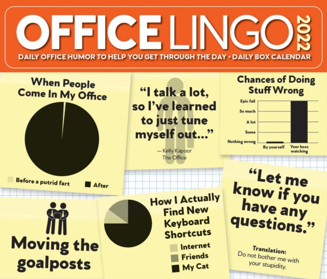 Office Lingo 2022 Box Calendar Daily Desktop