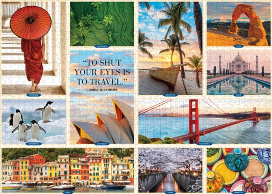 1,000 Places to See Before You Die 1,000-Piece Puzzle: For Adults Travel Gift Jigsaw 26 3/8" x 18 7/8"