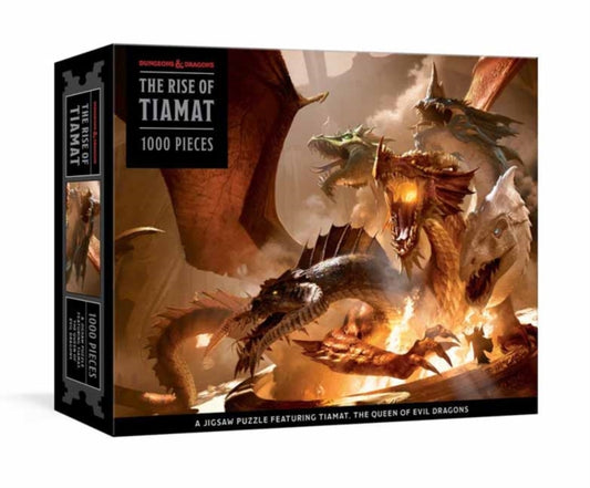 Rise of Tiamat Dragon Puzzle: 1000-Piece Jigsaw Puzzle Featuring the Queen of Evil Dragons: Jigsaw Puzzles for Adults