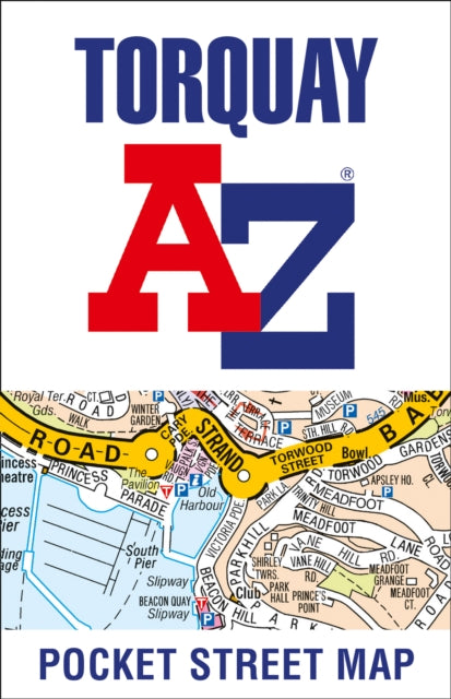 folded,Torquay A-Z Pocket Street Map