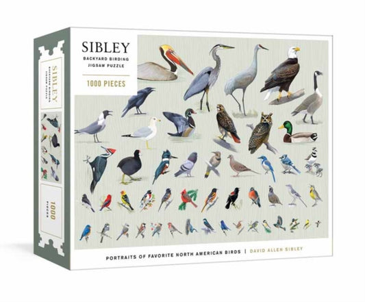 Sibley Backyard Birding Puzzle: 1000-Piece Jigsaw Puzzle with Portraits of Favorite North American Birds