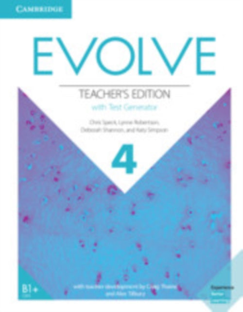 Evolve Level 4 Teacher's Edition with Test Generator