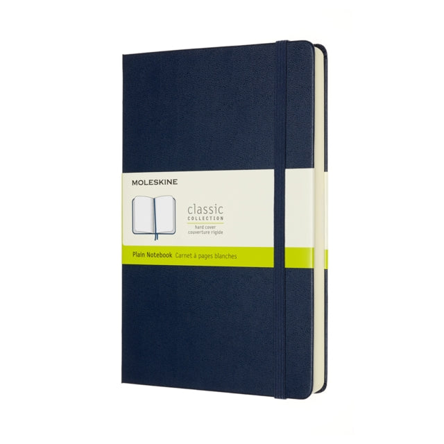 Moleskine Expanded Large Plain Hardcover Notebook: Sapphire Blue