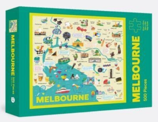 Melbourne Map Puzzle: 500-Piece Jigsaw Puzzle