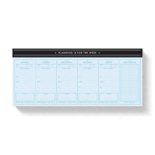 Planning Is For The Week Weekly Planner Pad