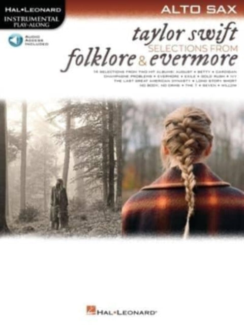 Taylor Swift - Selections from Folklore & Evermore: Alto Sax Play-Along Book with Online Audio