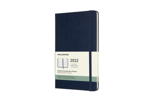 Moleskine 2022 12-Month Weekly Large Hardcover Notebook: Sapphire Blue