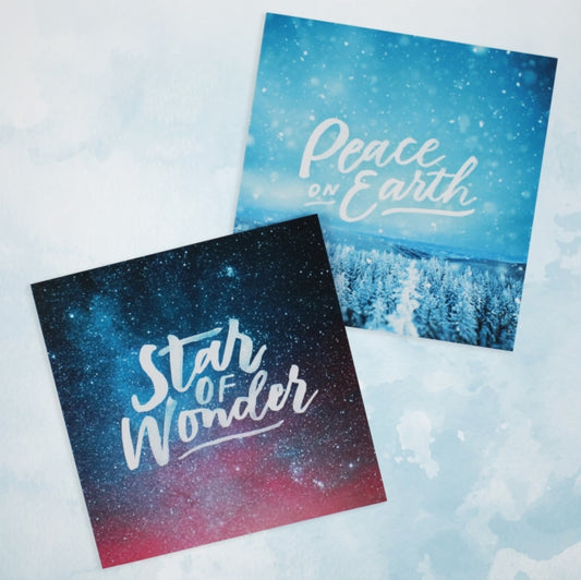 SPCK Charity Christmas Cards, Pack of 10, 2 Designs: Festive Text