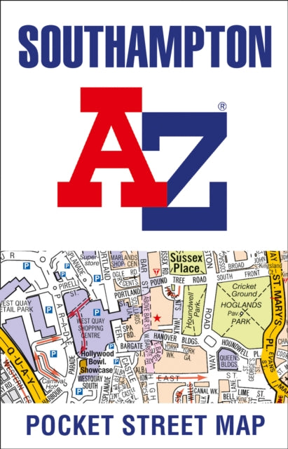 folded,Southampton A-Z Pocket Street Map