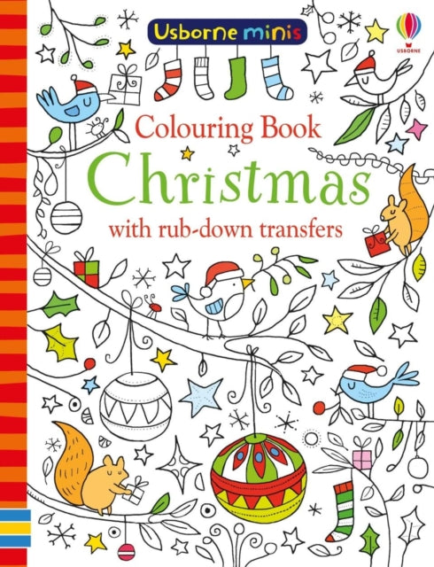 Colouring Book Christmas with rub-down transfers