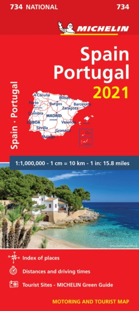 Spain & Portugal 2021 - Michelin National Map 734: Maps